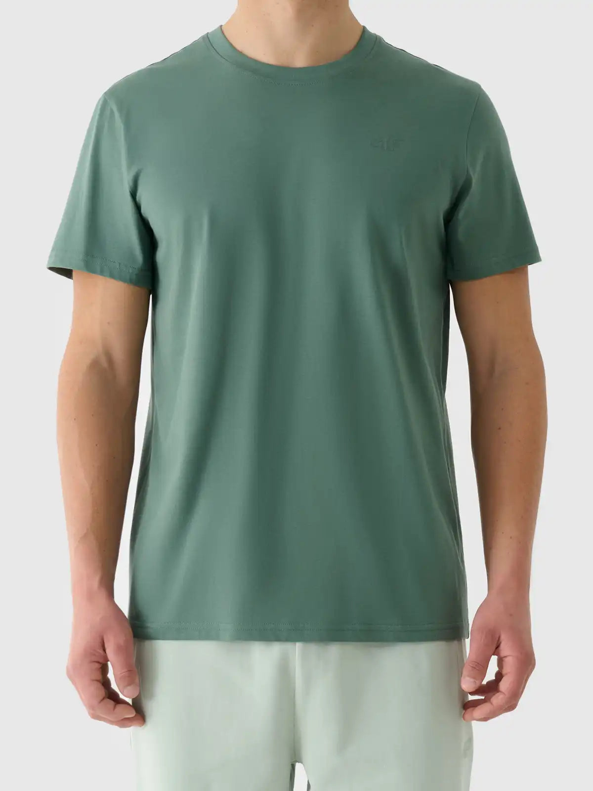 Tricou pentru bărbați casual 4F M2441 4FWAW25TTSHM2441 green