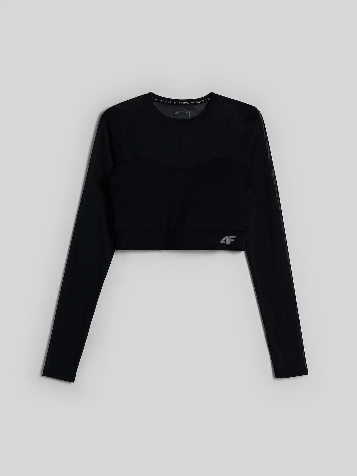 Longsleeve de fitness pentru femei 4F  F594 4FWAW26TFLOF594 deep black