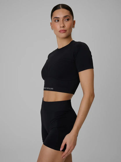 Tricou scurt pentru femei pentru fitness 4F F1813 4FWSS26TFTSF1813 deep black
