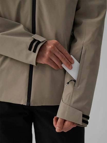 Geacă de ski pentru bărbați 4F M1202 4FWAW26TTJAM1202 beige