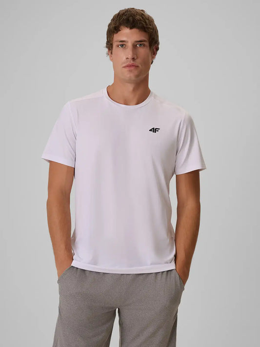 Мужская футболка для фитнеса 4F M2355 4FWAW26TFTSM2355 white