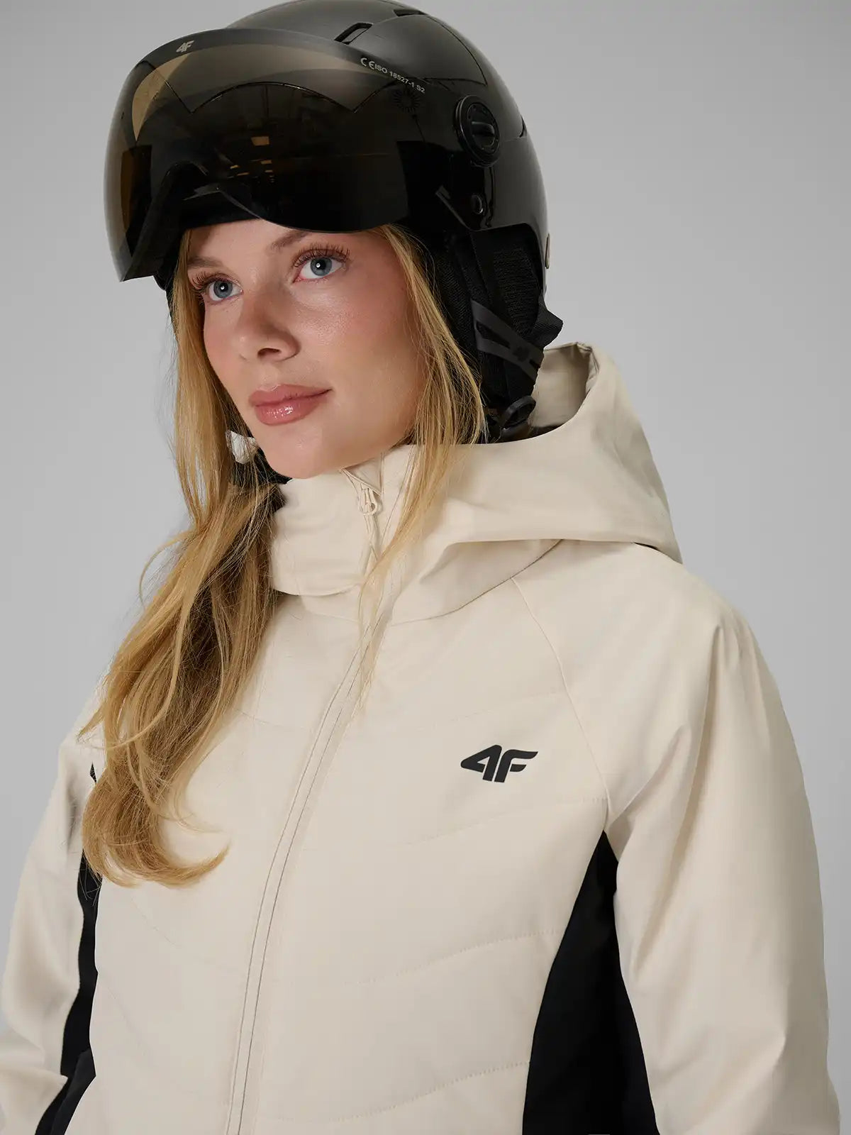 Geacă de ski pentru femei 4F F1222 4FWAW26TTJAF1222 off white
