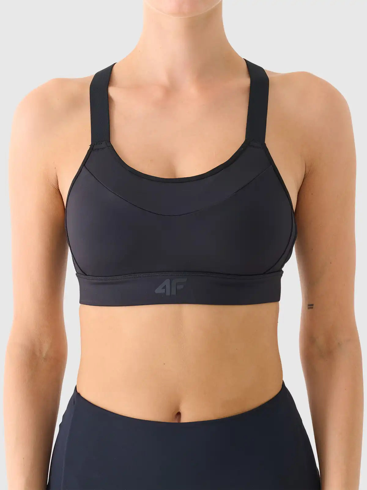 Bra pentru fitness 4F F180 4FWAW25USBAF180 deep black