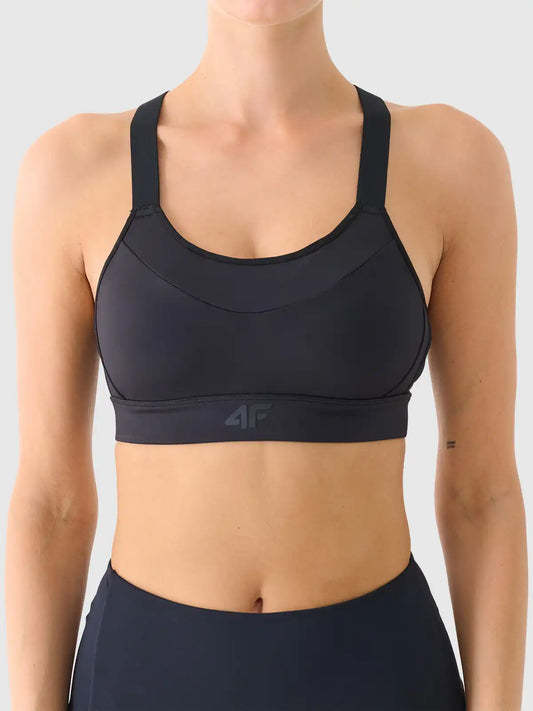 Bra pentru fitness 4F F180 4FWAW25USBAF180 deep black