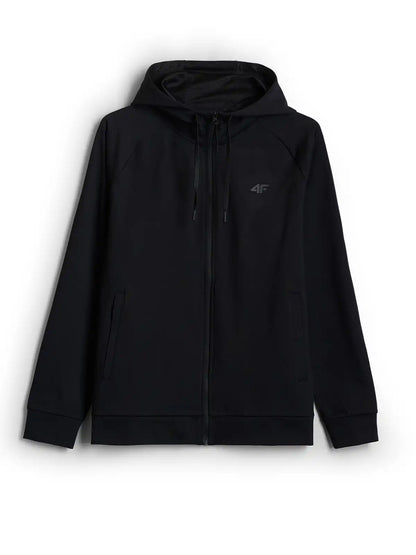 Мужской батник на молнии для фитнеса 4F M0973 4FWAW26TFSWM0973 deep black