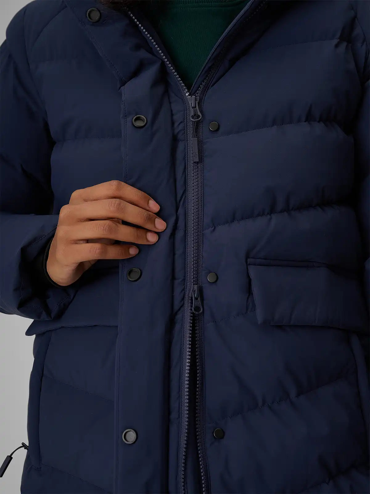 Женский длинный пуховик 4F F0929 4FWAW26TDJAF0929 navy