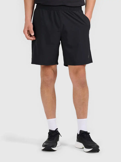Pantaloni scurți de fitness pentru bărbați 4F M1673 4FWAW26TFSHM1673 deep black