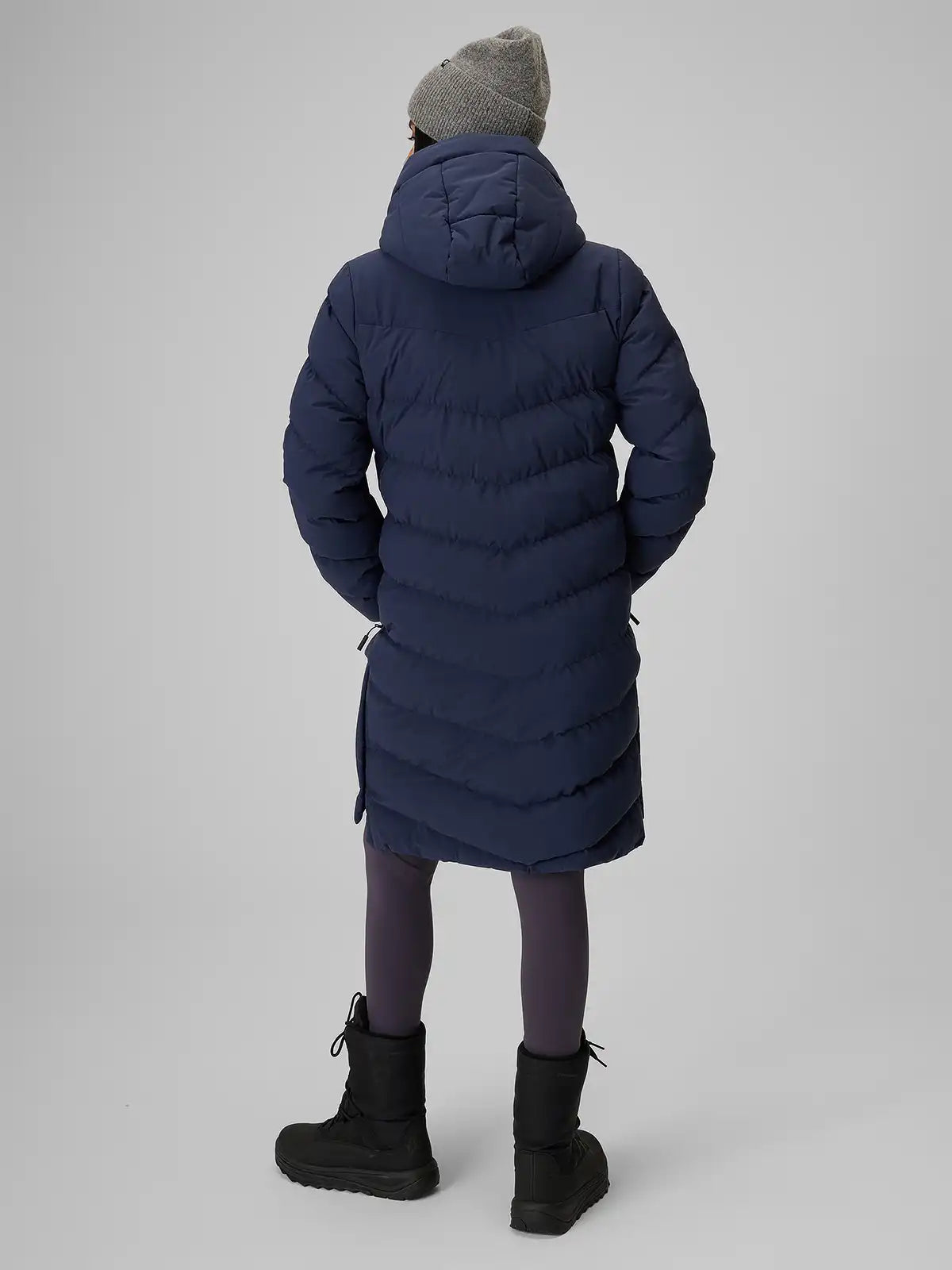Женский длинный пуховик 4F F0929 4FWAW26TDJAF0929 navy