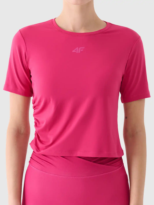 Женский укороченный топ для фитнеса  4F F1524 4FWAW25TFTSF1524 pink