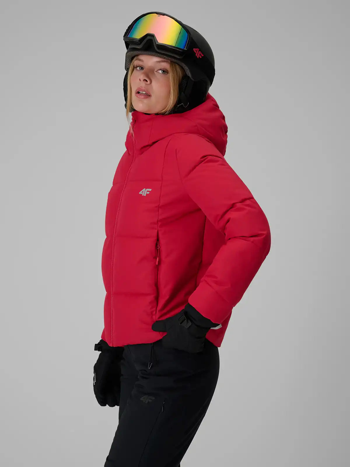 Женская лыжная куртка  4F F1223 4FWAW26TTJAF1223 dark pink