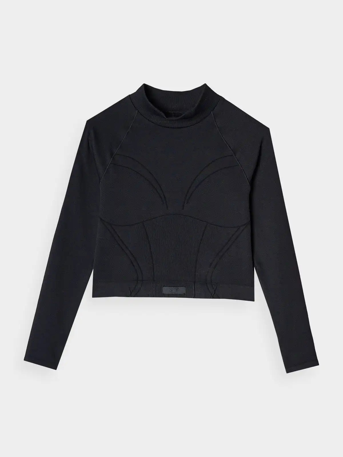 Longsleeve de antrenamente pentru femei 4F F483 4FRAW24TFLOF483 deep black