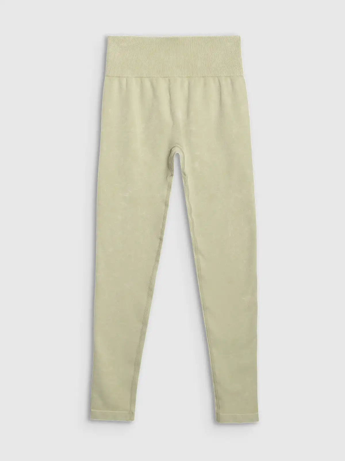 Legginși de antrenament pentru femei 4F F407 4FWAW25TFTIF407 light green
