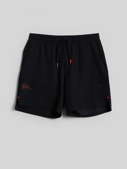 Pantaloni scurți de fitness pentru bărbați 4F M1588 4FWAW26TFSHM1588 deep black