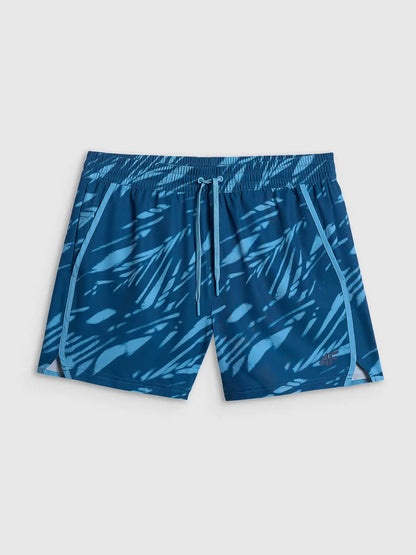 Pantaloni scurți de plajă pentru bărbați  4F M166 4FWSS26UBDSM166 teal allover