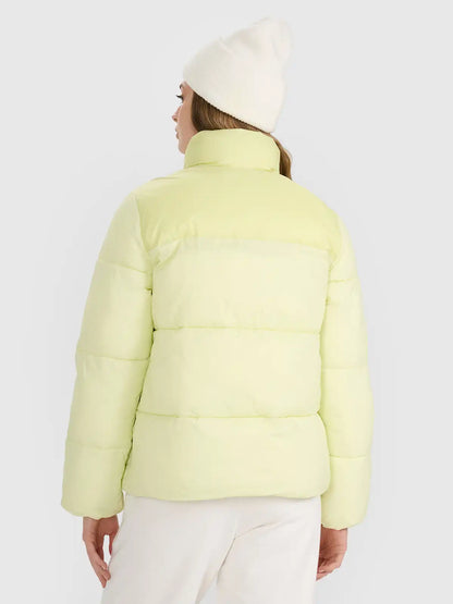 Jachetă de puf pentru femei 4F F581 4FWAW25TDJAF581 light green