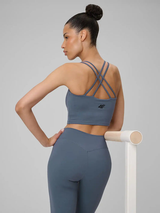 Бра для йоги 4F F0745 4FWSS26TFSLF0745 denim