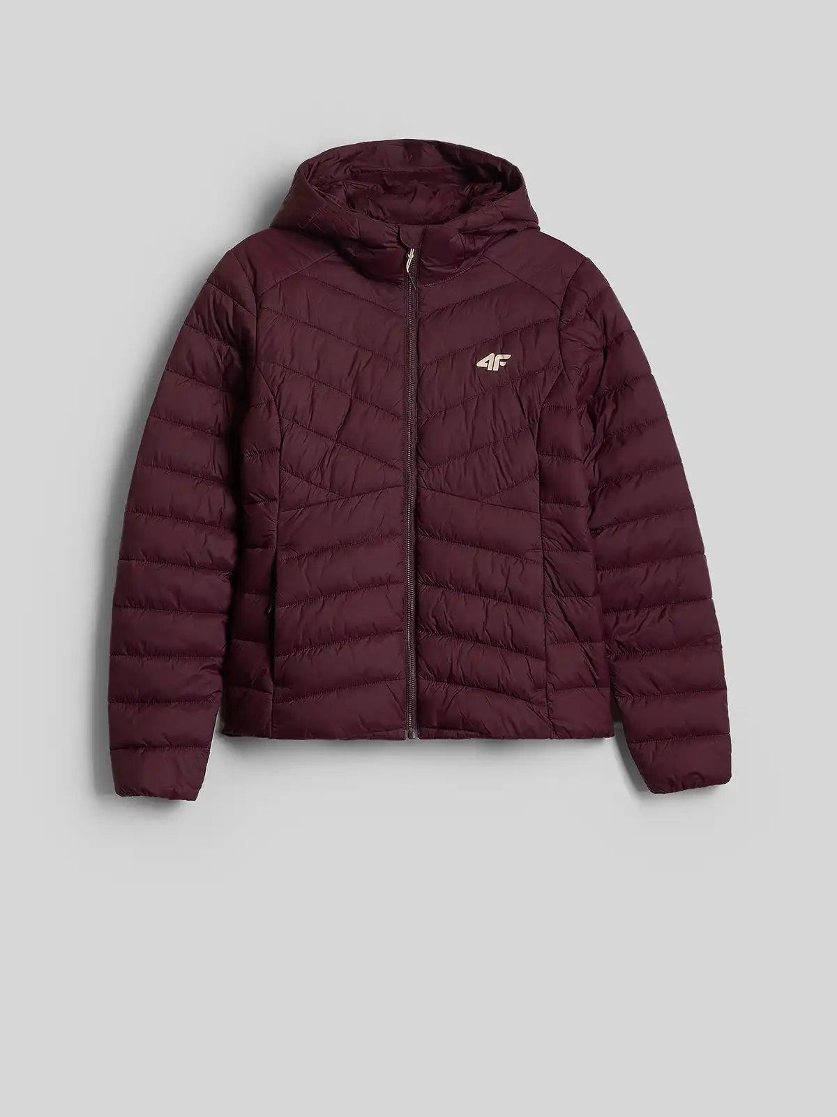 Jachetă de puf pentru femei 4F F0924 4FWAW26TDJAF0924 burgundy