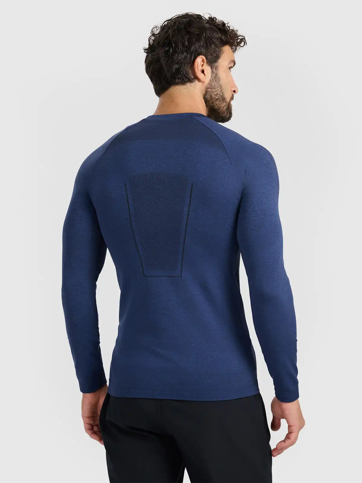 Мужской лонгслив термо 4F M237 4FWAW25USEAM237 navy melange