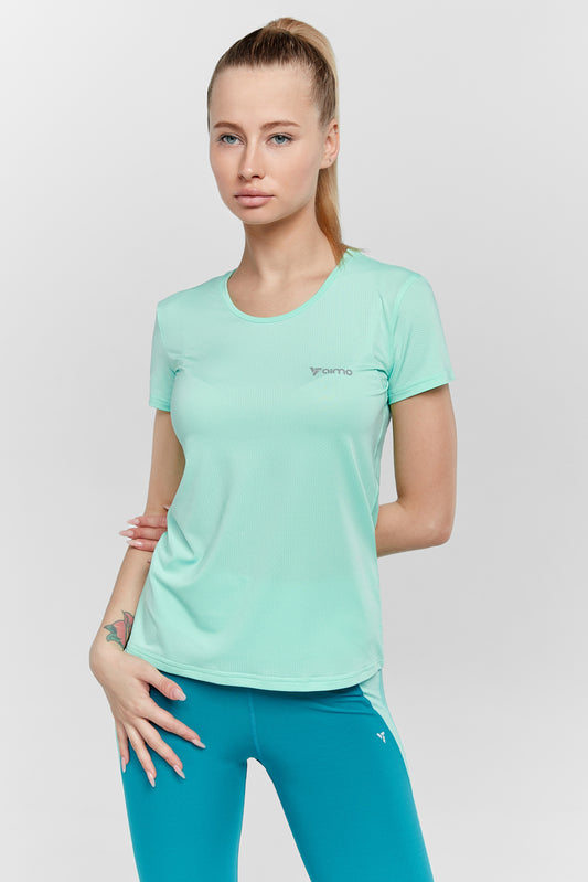 Tricou de fitness pentru femei AimoSport TRF004-3 verde