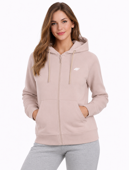 Женский батник на молнии 4F F2205 4FWSS26TSWSF2205 beige