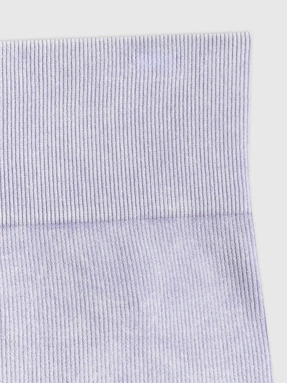 Legginși scurți de fitness pentru femei 4F F072  4FWSS26TFSTF072 violet