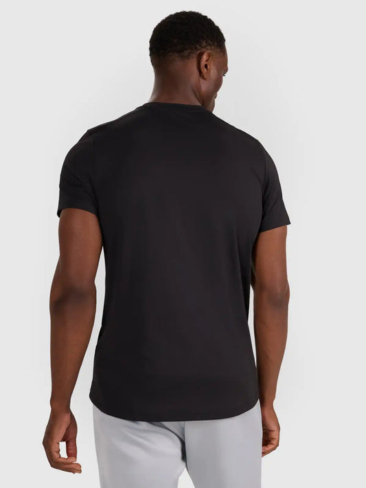 Tricou de antrenament pentru bărbați 4F M1458 4FWAW25TFTSM1458 deep black