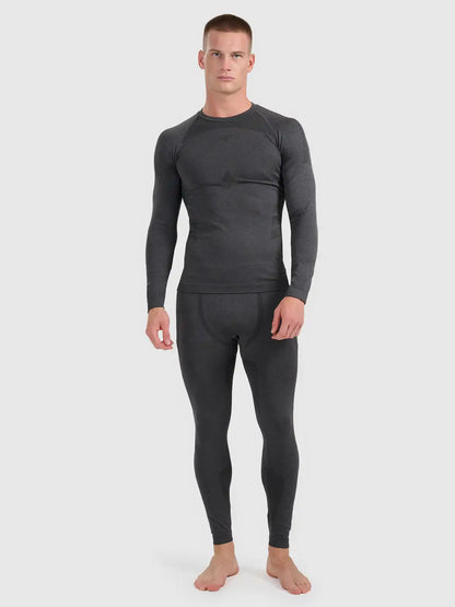 Мужские леггинсы термо 4F M238  4FWAW25USEAM238 black melange