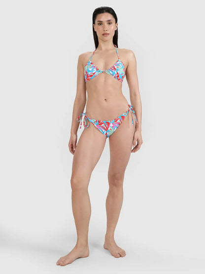 Slip de baie bikini pentru femei 4F F076 4FWSS25UBKBF076 multicolour allover