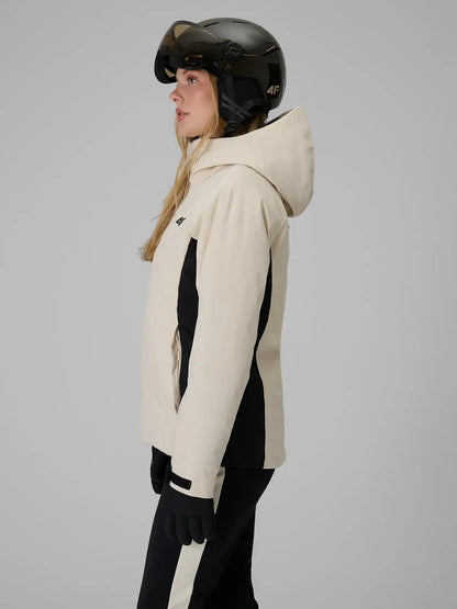 Geacă de ski pentru femei 4F F1222 4FWAW26TTJAF1222 off white