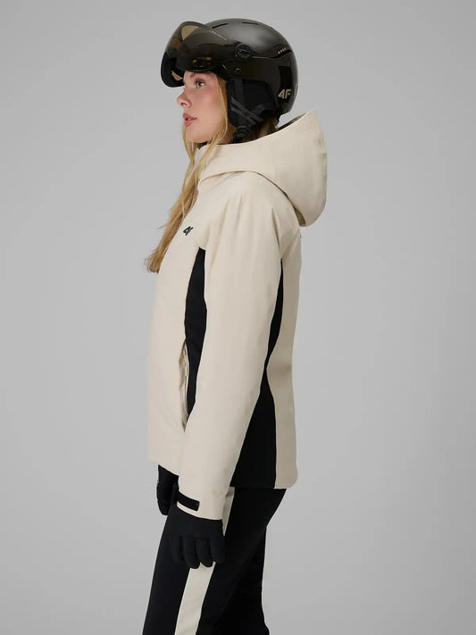 Geacă de ski pentru femei 4F F1222 4FWAW26TTJAF1222 off white