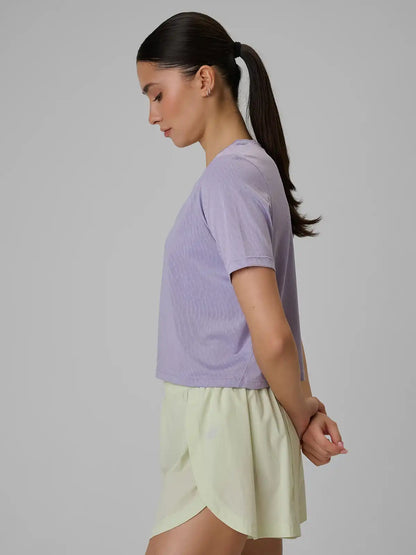 Женская укороченная футболка для фитнеса 4F F1806 4FWSS26TFTSF1806 violet