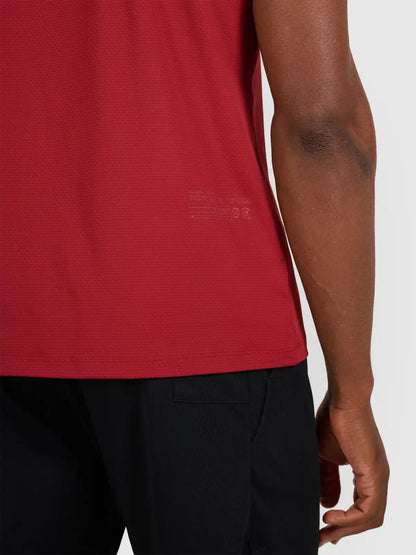 Мужская майка для тренировок 4F M554 4FWAW25TFSLM554 dark red