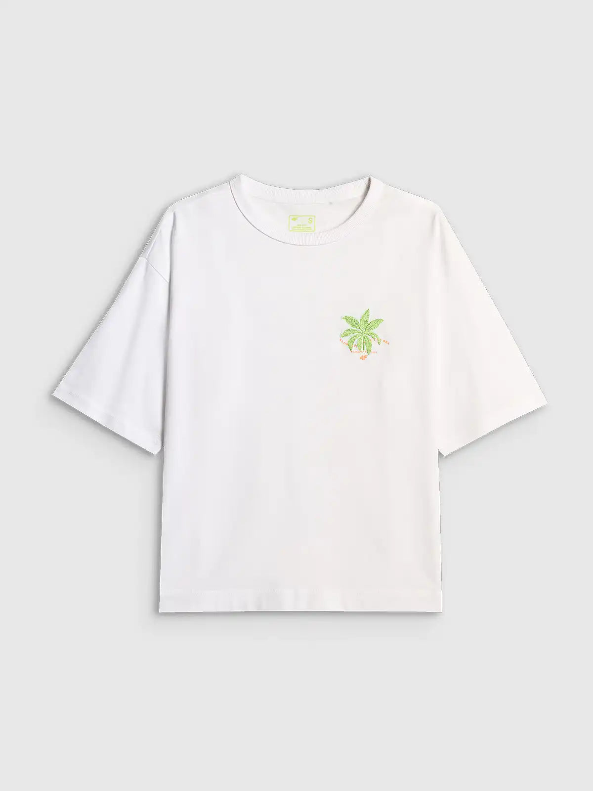 Женская футболка casual 4F F2719 4FWSS26TTSHF2719 white