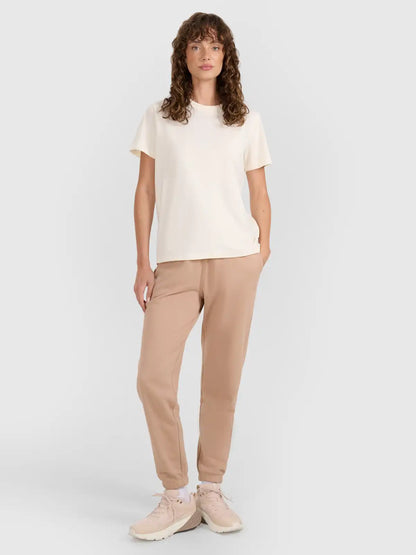 Joggeri pentru femei 4F  F1269 4FWAW25TTROF1269 beige