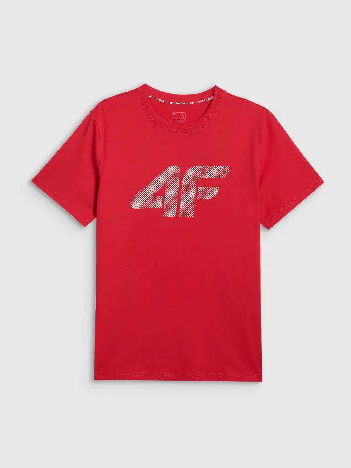 Tricou pentru bărbați casual 4F M3342 4FWMM00TTSHM3342 red