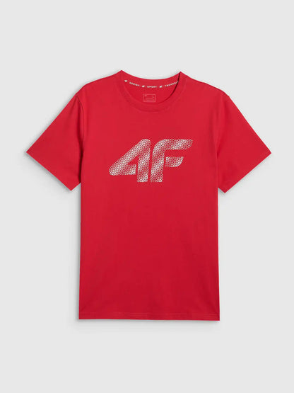 Tricou pentru bărbați casual 4F M3342 4FWMM00TTSHM3342 red