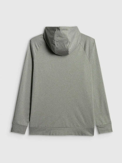 Мужской батник на молнии для фитнеса 4F M631 4FWSS26TFSWM631 grey melange