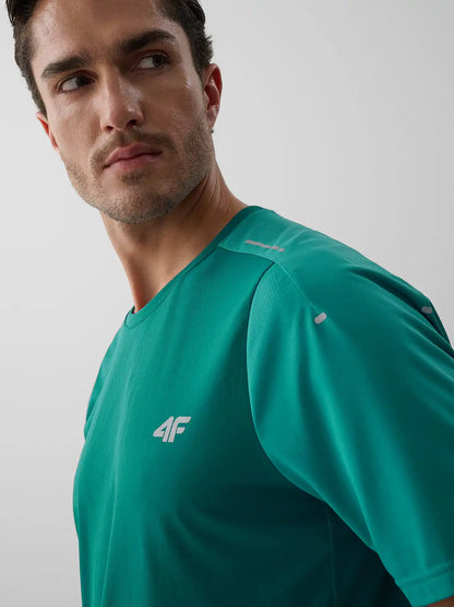 Tricou de alergare pentru bărbați 4F M2276 4FWAW26TFTSM2276 teal