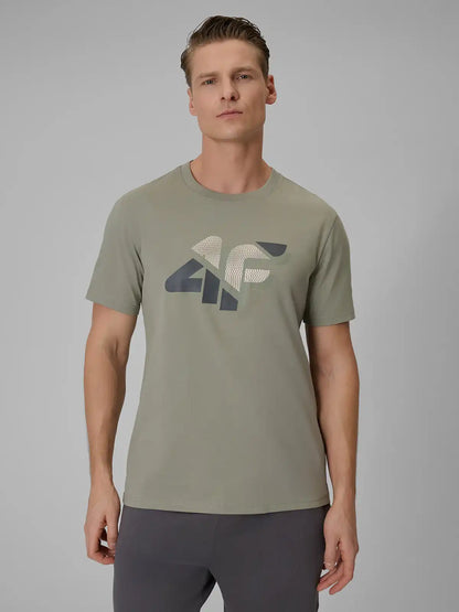 Мужская футболка casual 4F M2667 4FWSS26TTSHM2667 khaki