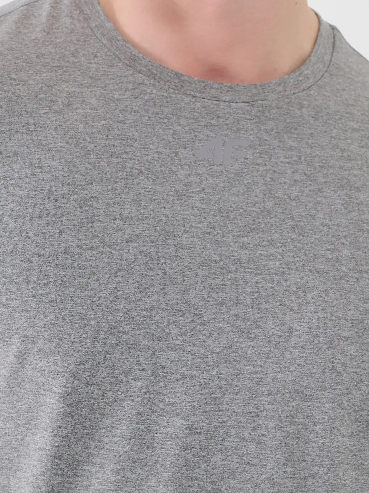 Мужская футболка для фитнеса 4F M2354 4FWAW26TFTSM2354 grey melange