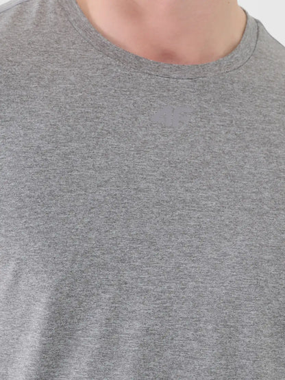 Мужская футболка для фитнеса 4F M2354 4FWAW26TFTSM2354 grey melange