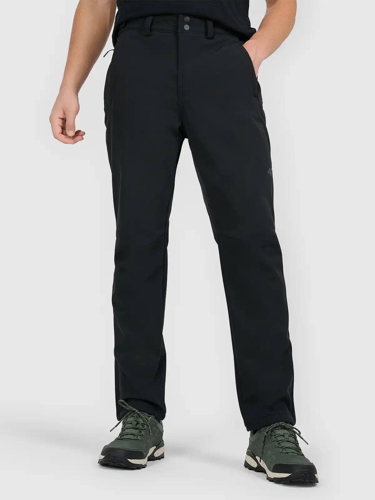 Pantaloni impermeabili pentru bărbați 4F M0990 4FWAW25TFTRM0990 deep black