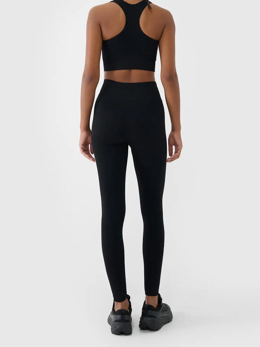Legginși de antrenament pentru femei 4F  F420 4FWSS26TFTIF420 deep black
