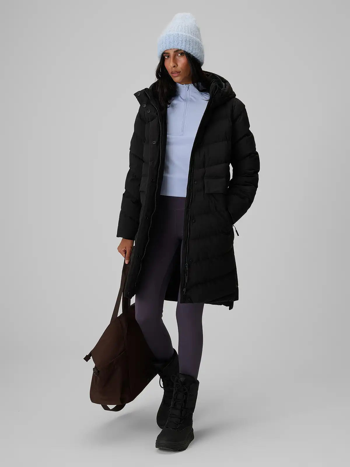Женский длинный пуховик 4F F0929 4FWAW26TDJAF0929 deep black