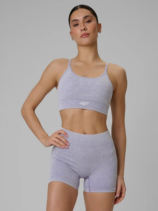 Bra pentru fitness 4F F203 4FWSS26USBAF203 violet