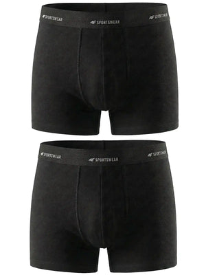 Трусы-боксеры 4F M080 (2pack) 4FWMM00UBXSM080 deep black