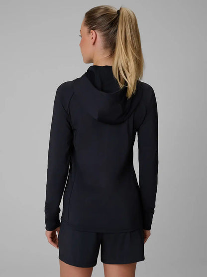 Женский батник на молнии для фитнеса 4F  F0946 4FWAW26TFSWF0946 deep black