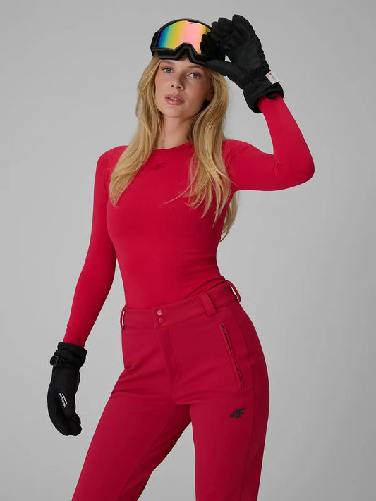Женский лонгслив термо 4F F326 4FWAW26USEAF326 dark pink