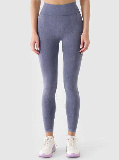 Legginși de antrenament pentru femei 4F F407 4FWAW25TFTIF407 dark blue