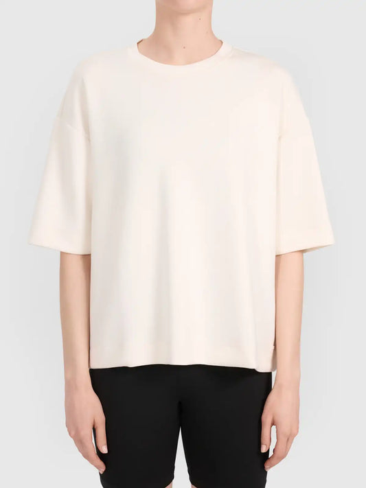 Tricou pentru femei casual 4F F3320 4FWSS26TTSHF3320 creme